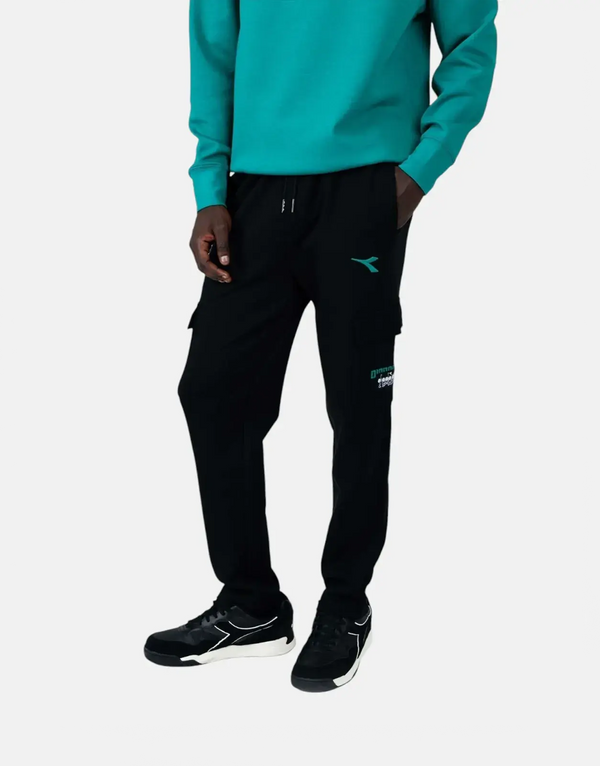Diadora Sereno Black Cargo Pants: Premium Comfort, Durable Style, Everyday Versatility
