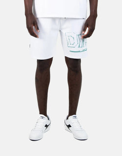 Diadora Severino Men's White Athletic Performance Shorts - Breathable, Comfortable, Stylish Training Wear