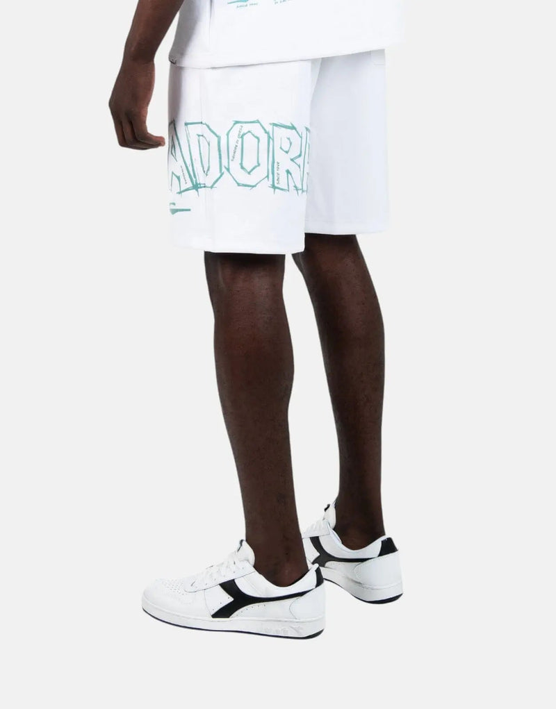 Diadora Severino Men's White Athletic Performance Shorts - Breathable, Comfortable, Stylish Training Wear