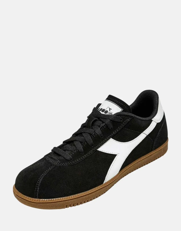 Diadora Tokyo Black Sneakers: Classic 80s Terrace Style, Premium Suede Comfort