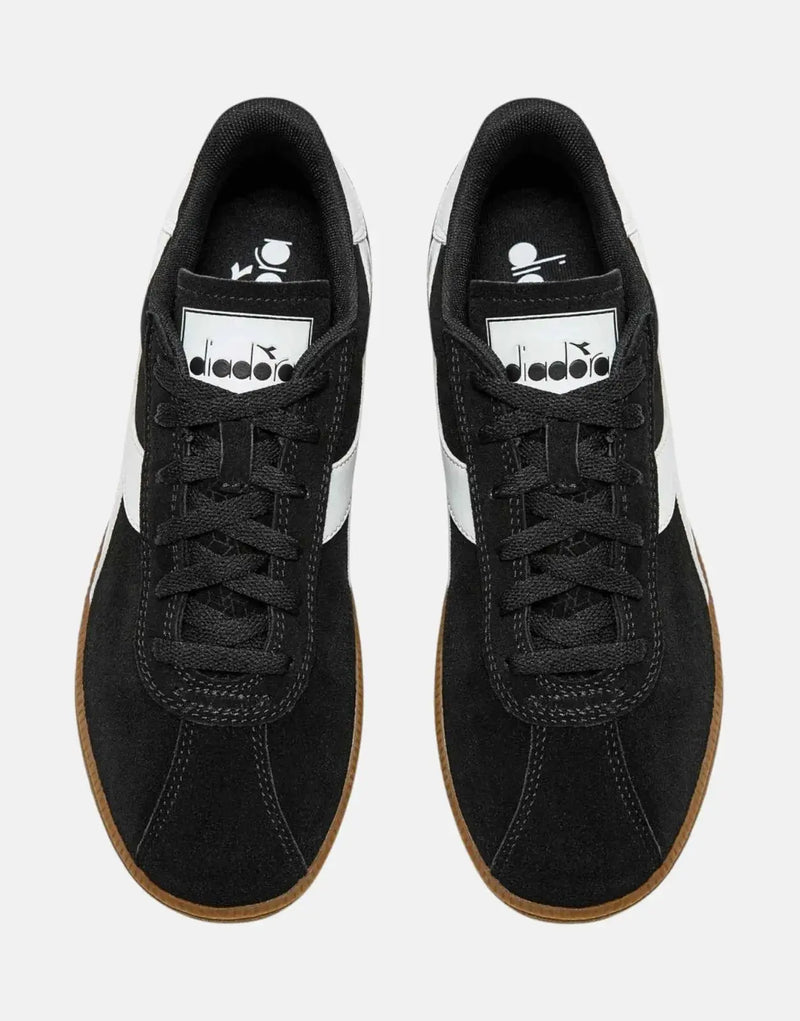 Diadora Tokyo Black Sneakers: Classic 80s Terrace Style, Premium Suede Comfort
