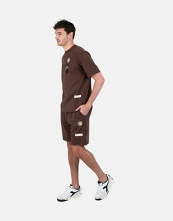 Diadora Valeo Men's Brown Active Performance Shorts for Training & Casual Wear