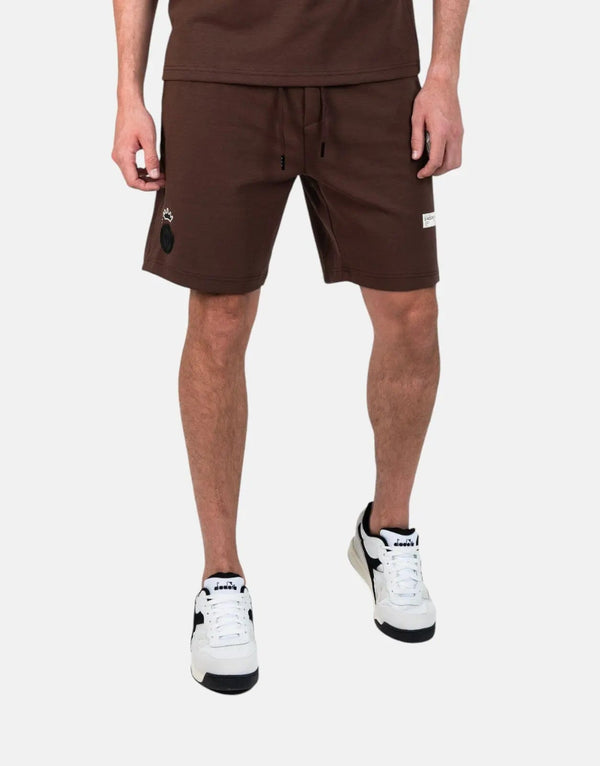 Diadora Valeo Men's Brown Active Performance Shorts for Training & Casual Wear