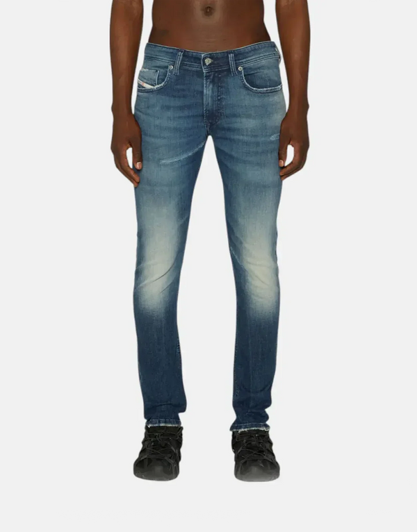 Diesel 1979 Sleenker 01 Men's Slim Tapered Stretch Blue Denim Jeans