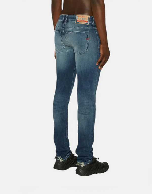 Diesel 1979 Sleenker 01 Men's Slim Tapered Stretch Blue Denim Jeans