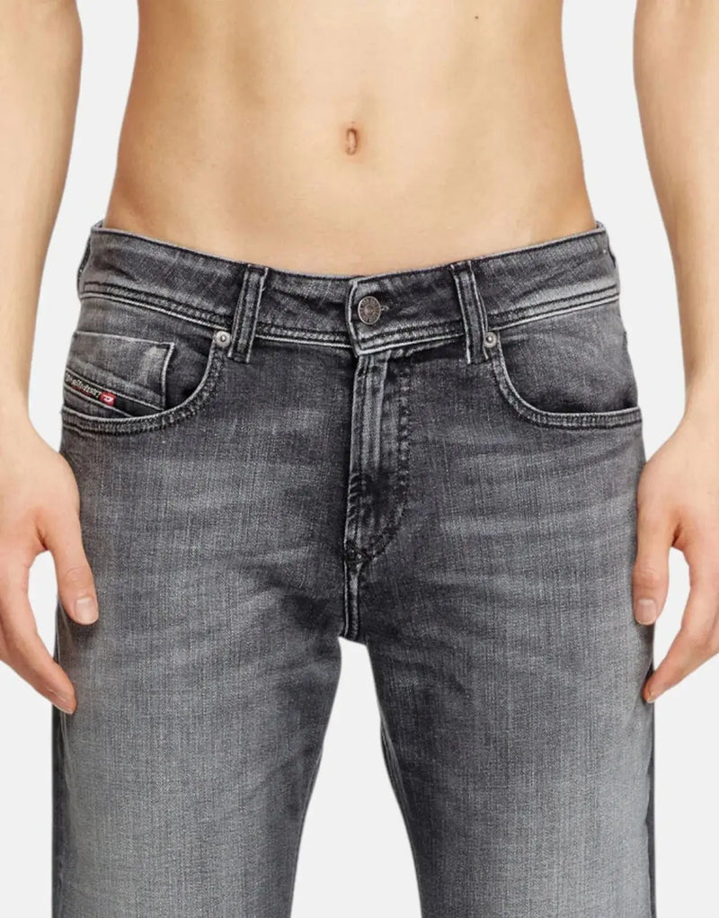 Men's Diesel 1979 Sleenker Slim Skinny Grey Wash Stretch Denim Jeans