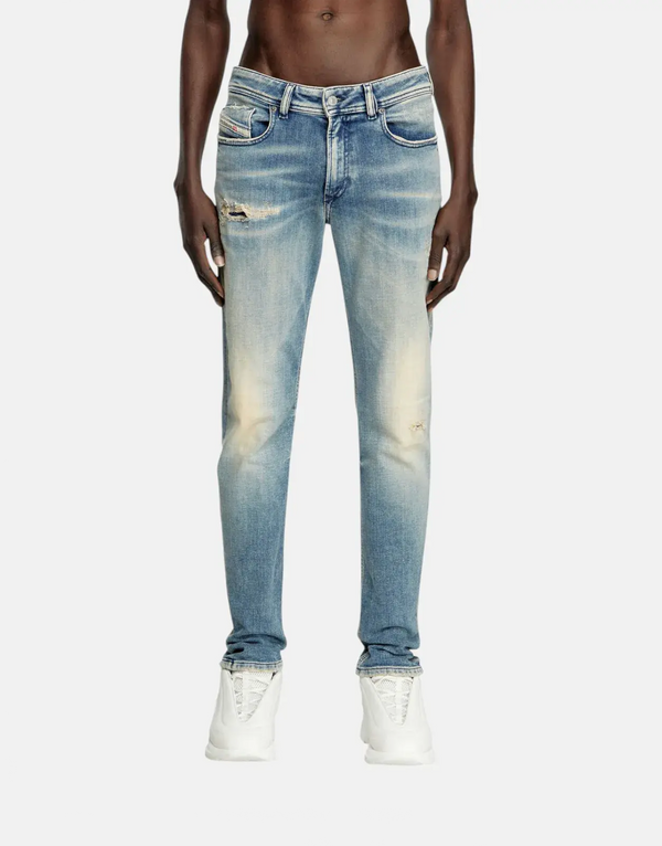 Men's Diesel 1979 Sleenker Distressed Skinny Jeans - Low Waist Denim