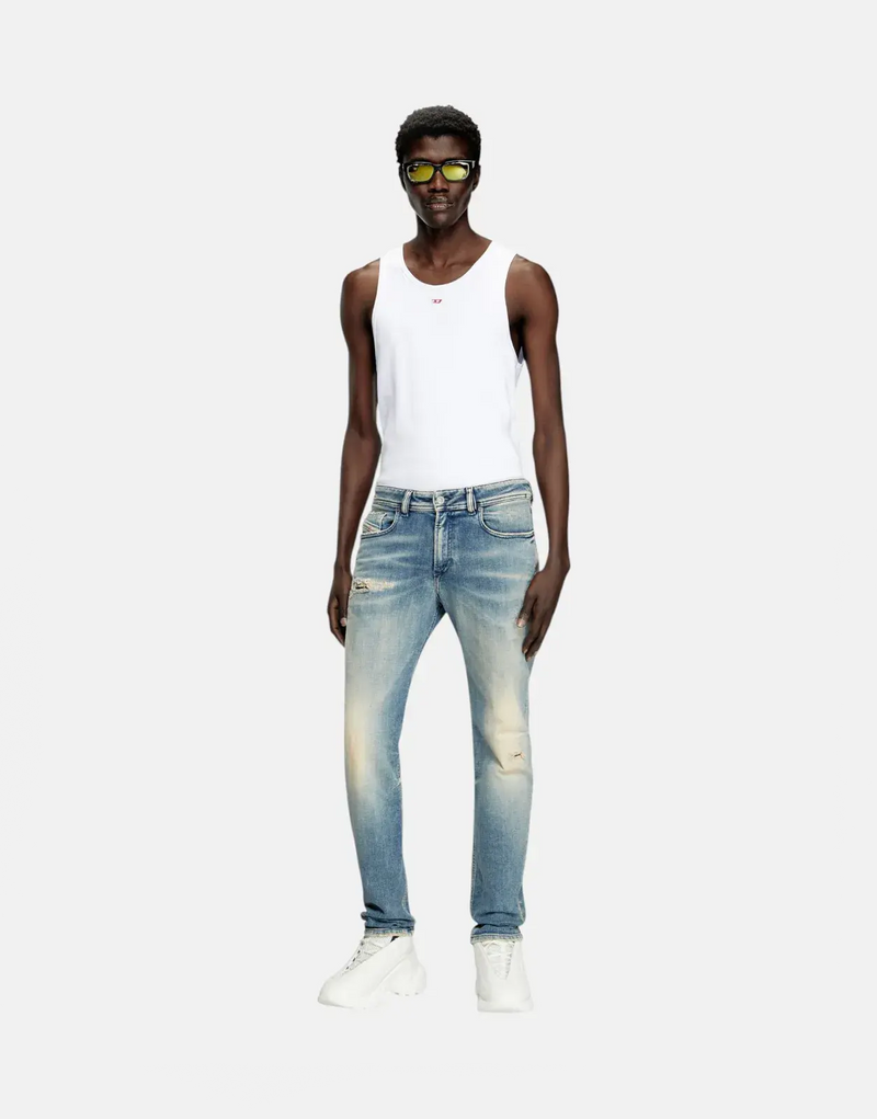 Men's Diesel 1979 Sleenker Distressed Skinny Jeans - Low Waist Denim