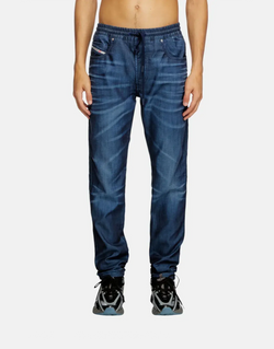 Diesel D-Strukt Jogg Sweat Jeans: Slim Fit, Dark Blue Wash, Ultimate Comfort Blend