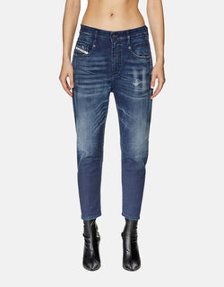 Diesel D-Fayza-B Women's Jogg Jeans: Super Comfortable Stretch Denim, Relaxed Tapered Fit