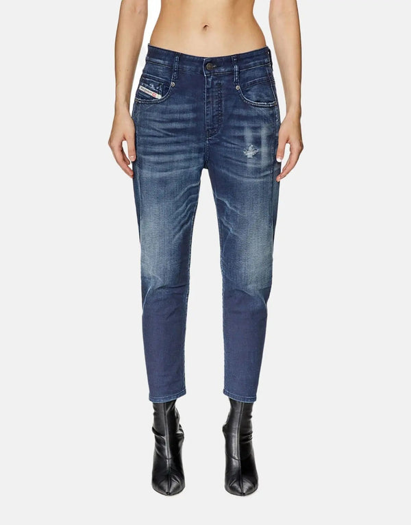 Diesel D-Fayza-B Women's Jogg Jeans: Super Comfortable Stretch Denim, Relaxed Tapered Fit