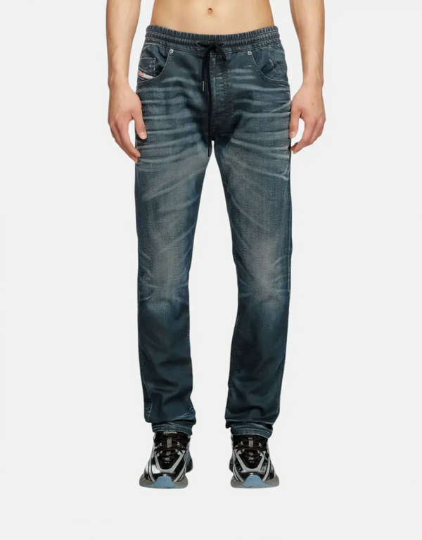 Diesel D-Krooley Jogg Jeans: Tapered Fit, Mid Waist, Ultimate Comfort Denim