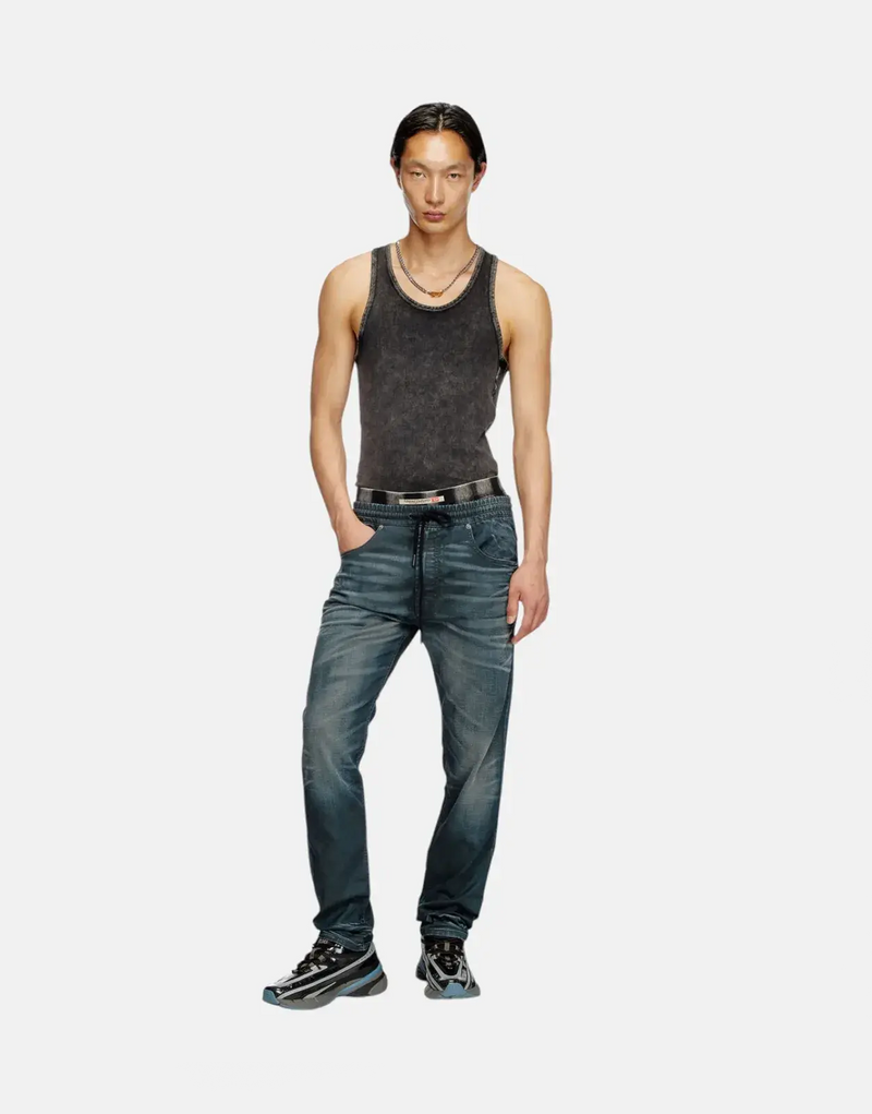 Diesel D-Krooley Jogg Jeans: Tapered Fit, Mid Waist, Ultimate Comfort Denim