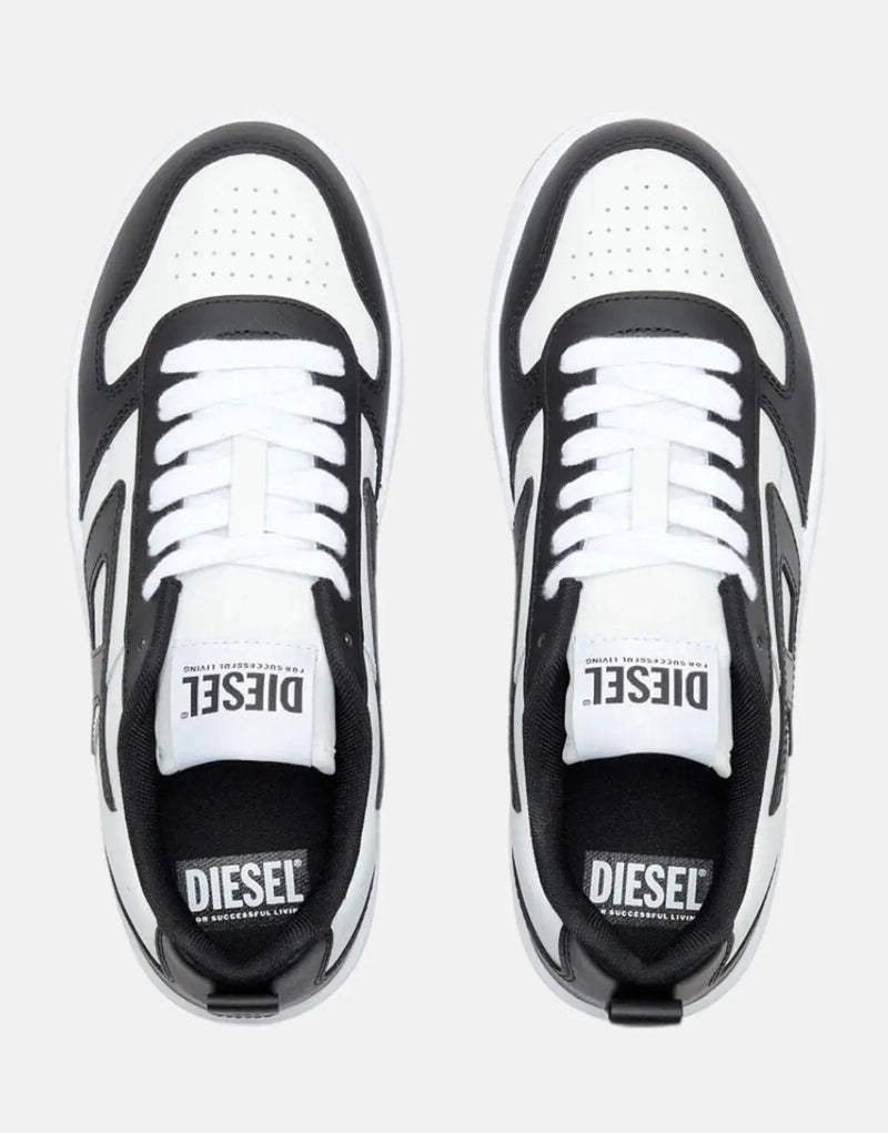 Diesel Ukiyo V2 Low Sneakers: Stylish Leather Nylon Street Basketball Shoes
