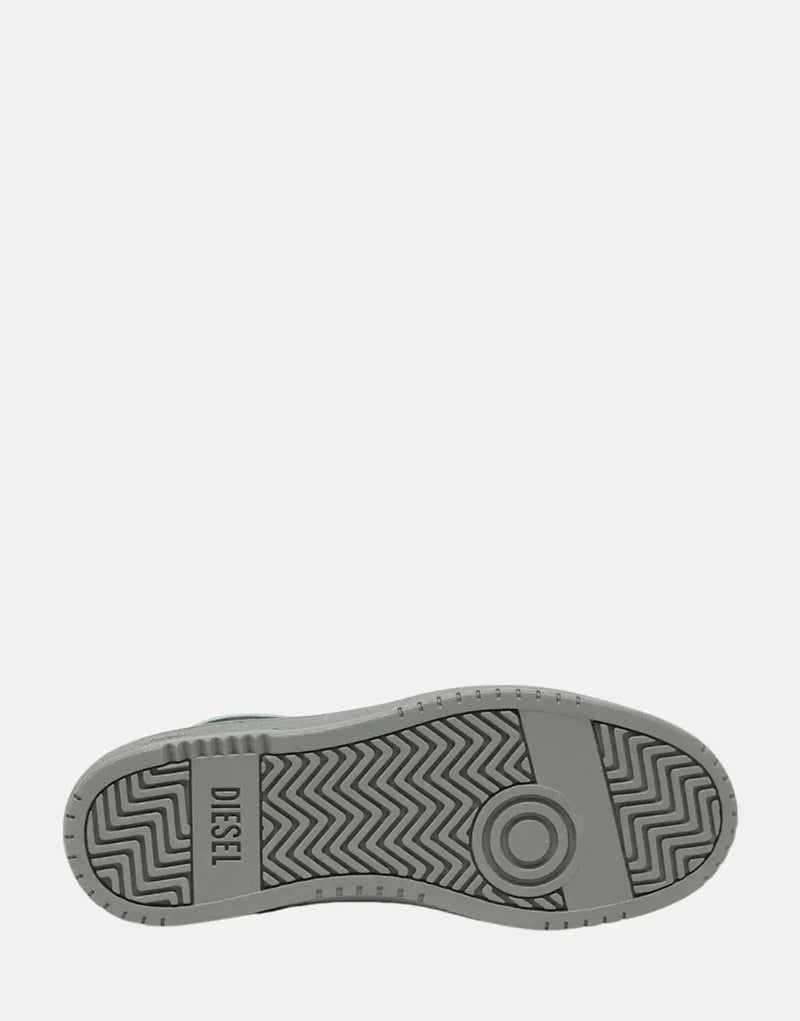 Diesel S-Oval Skate Low Grey Sneakers: Men's Comfortable Leather Terry-Lined Shoes