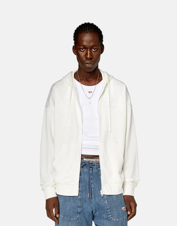 Diesel S-Roby Men's Hooded Zip Sweatshirt: Comfortable, Stylish, Everyday Casual Wear