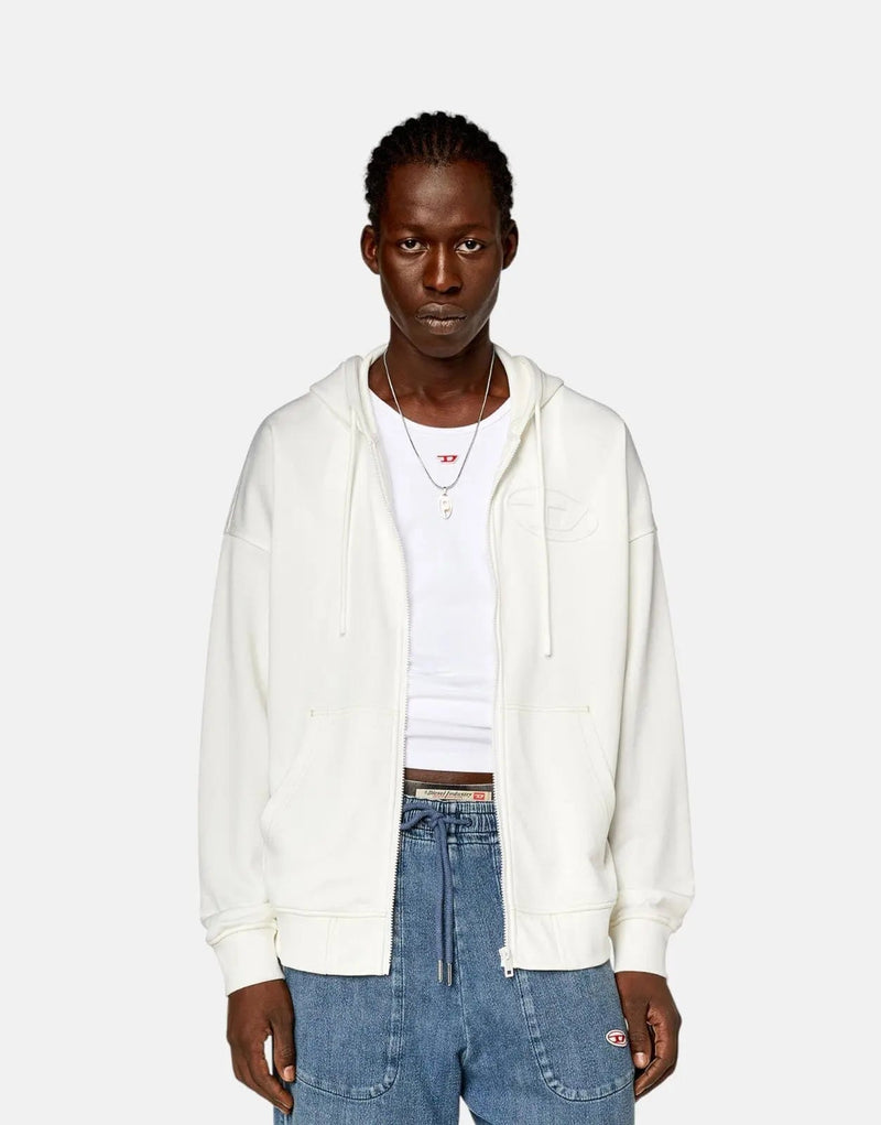 Diesel S-Roby Men's Hooded Zip Sweatshirt: Comfortable, Stylish, Everyday Casual Wear