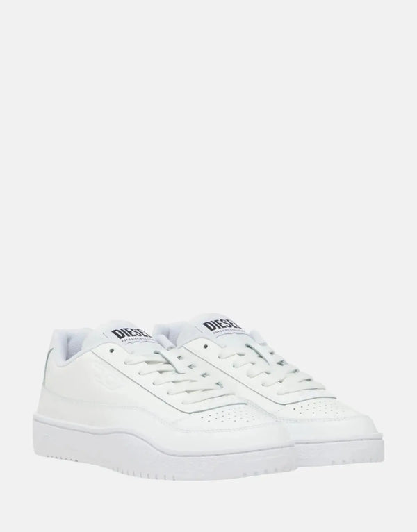 Diesel S-Tracker D Low White Sneakers: Premium Leather, Modern Style for Men