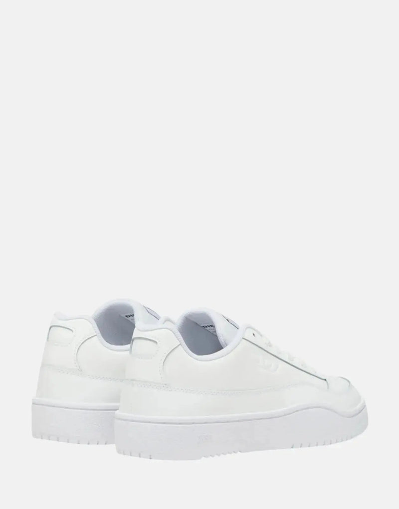 Diesel S-Tracker D Low White Sneakers: Premium Leather, Modern Style for Men