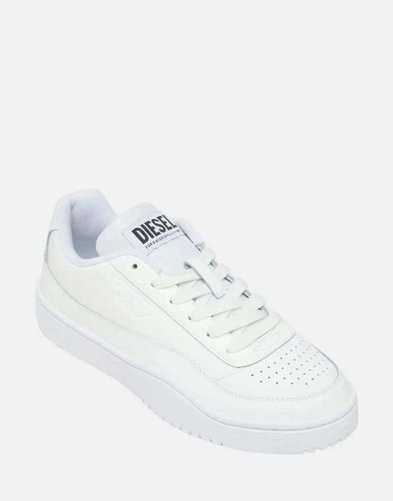 Diesel S-Tracker D Low White Sneakers: Premium Leather, Modern Style for Men