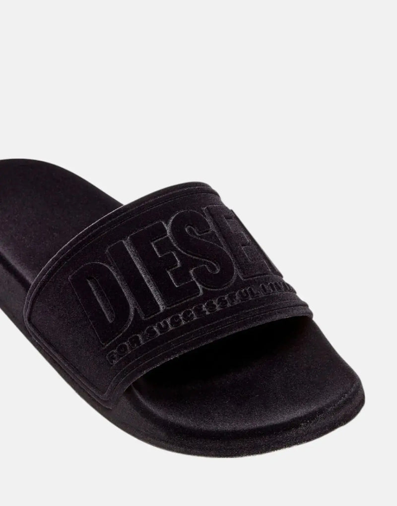 Plush Velvety Diesel SA-Mayemi Pool Slides for Women - Comfortable & Stylish