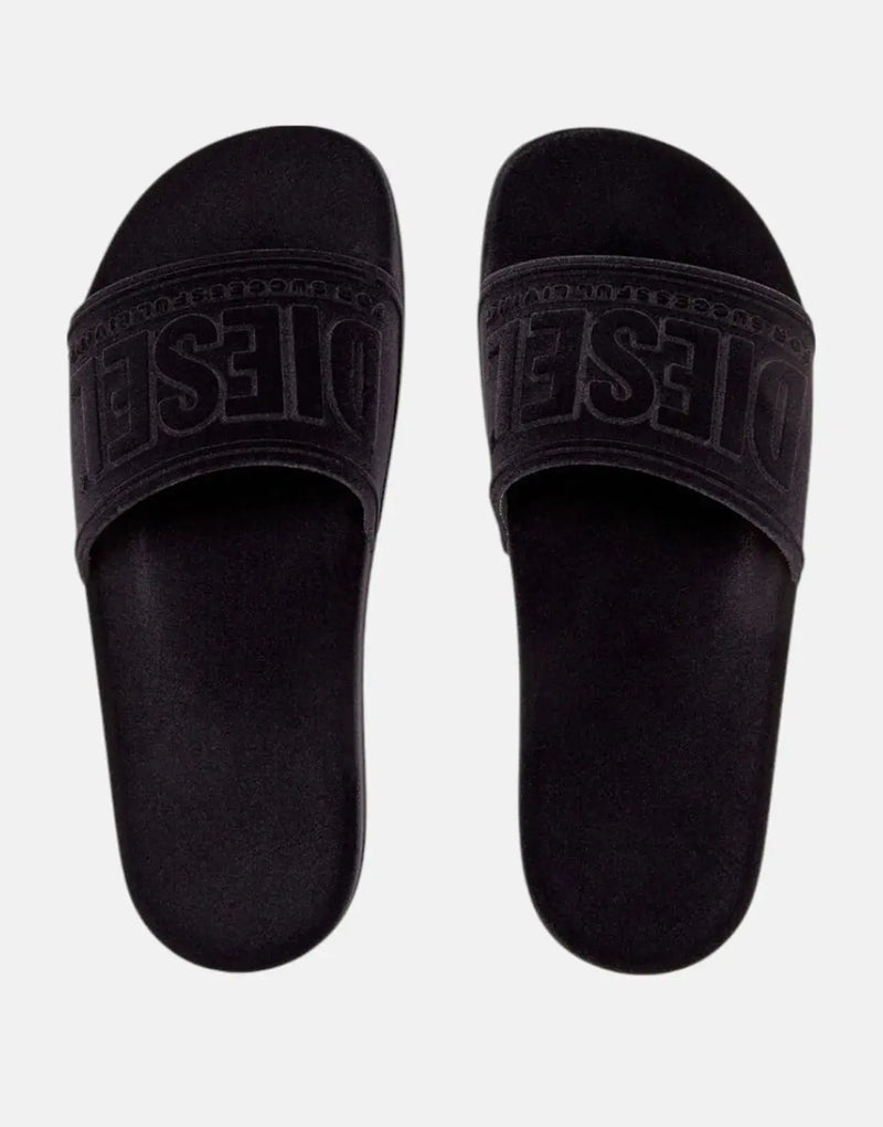 Plush Velvety Diesel SA-Mayemi Pool Slides for Women - Comfortable & Stylish