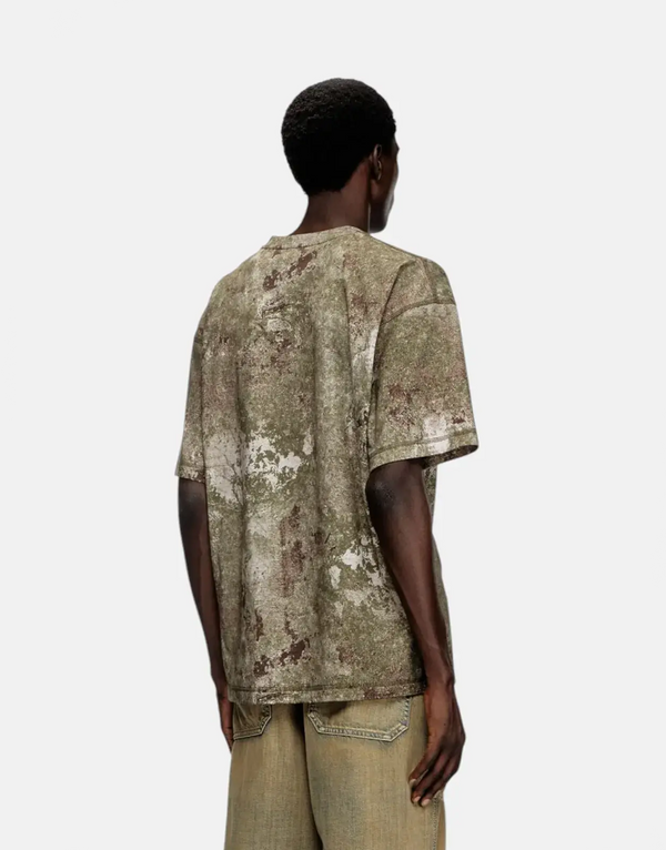 Diesel T-Boxt R12 Men's Organic Cotton Relaxed Fit Distressed Logo T-Shirt