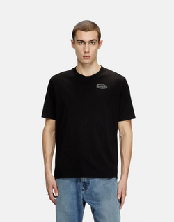 Diesel T-Madjust R2 Men's Black Soft Mercerized Cotton Durable Regular Fit Tee