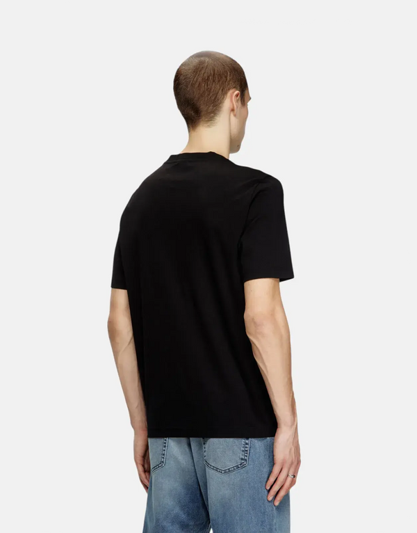 Diesel T-Madjust R2 Men's Black Soft Mercerized Cotton Durable Regular Fit Tee