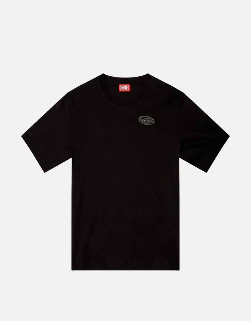 Diesel T-Madjust R2 Men's Black Soft Mercerized Cotton Durable Regular Fit Tee