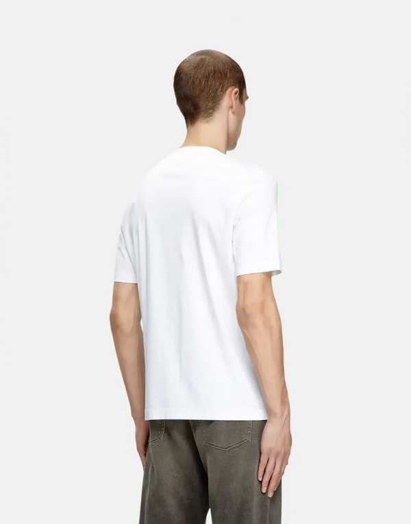 Diesel T-Madjust R2 Men's White Mercerized Cotton T-Shirt Soft Durable