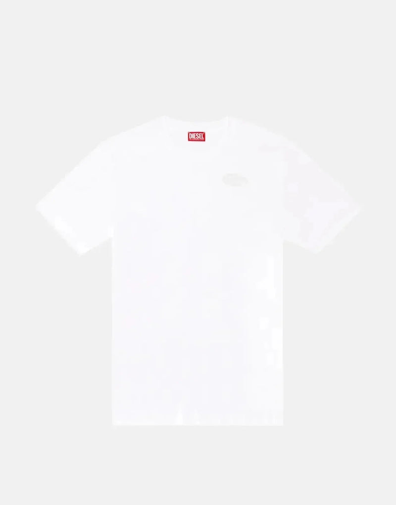 Diesel T-Madjust R2 Men's White Mercerized Cotton T-Shirt Soft Durable