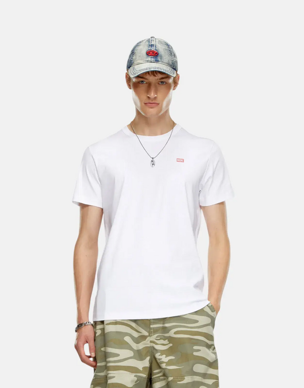 Diesel Men's T-Miegor-K77 Soft Mercerized Cotton Regular Fit Logo T-Shirt