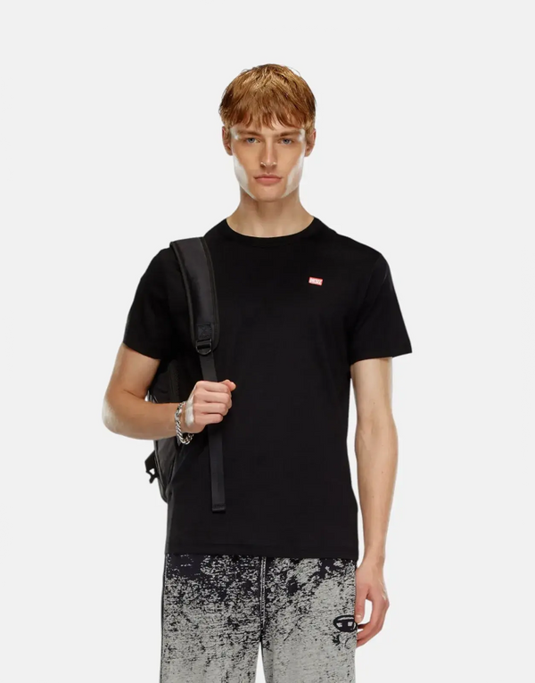 Premium Soft Mercerized Cotton Diesel T-Miegor K77 Men's Black T-Shirt