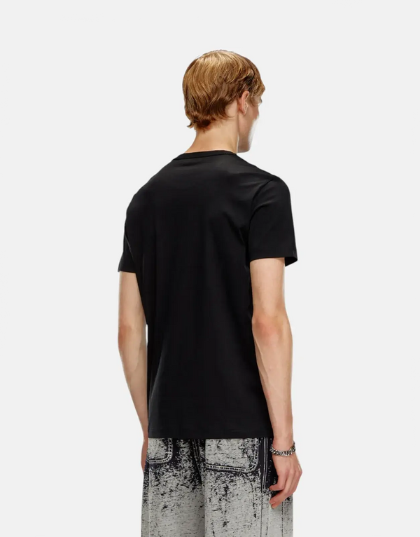 Premium Soft Mercerized Cotton Diesel T-Miegor K77 Men's Black T-Shirt