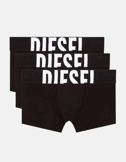 Diesel Men's UMBX Damien E4101 3-Pack Boxer Briefs - Soft Cotton Stretch Underwear