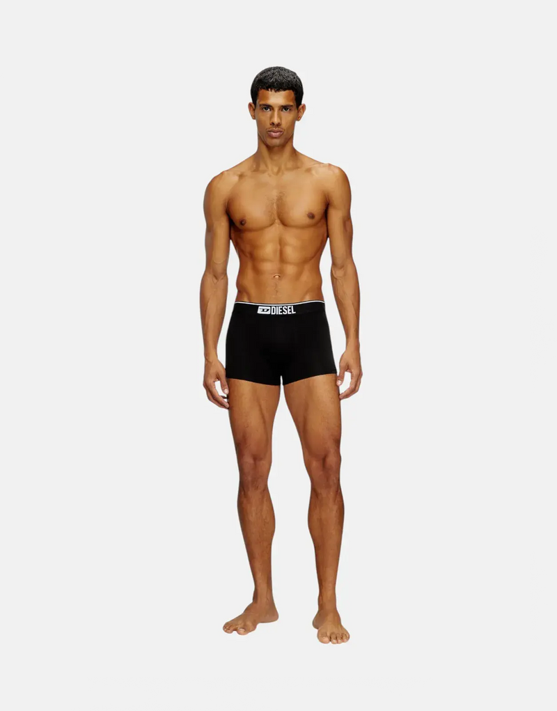 Diesel UMBX-Sebastian Men's 3-Pack Comfortable Stretch Cotton Boxer Briefs with Logo