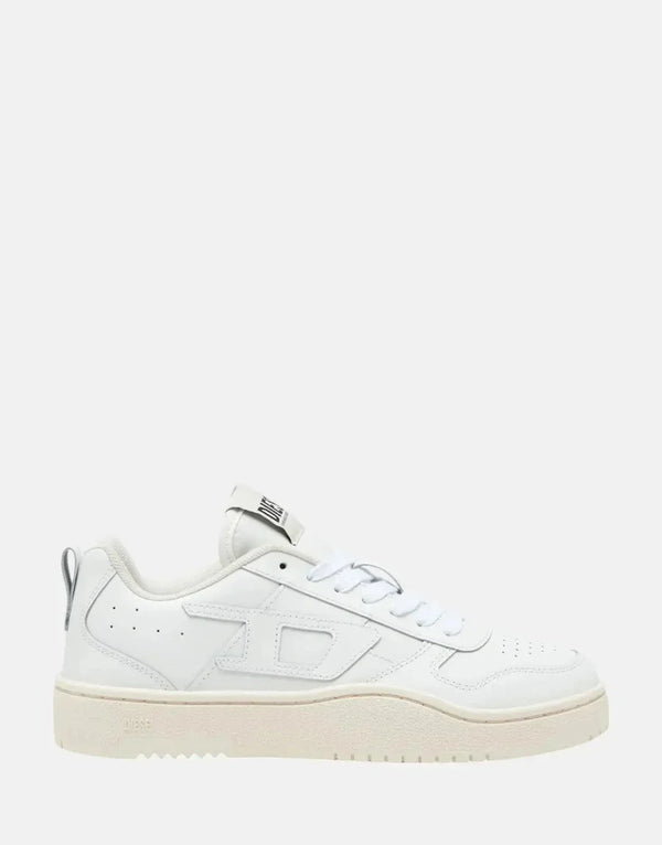 Diesel Ukiyo V2 Low-Top Sneakers: Men's White Leather & Nylon Trainers