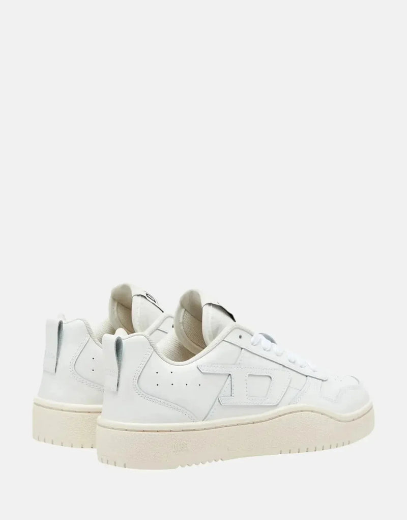 Diesel Ukiyo V2 Low-Top Sneakers: Men's White Leather & Nylon Trainers