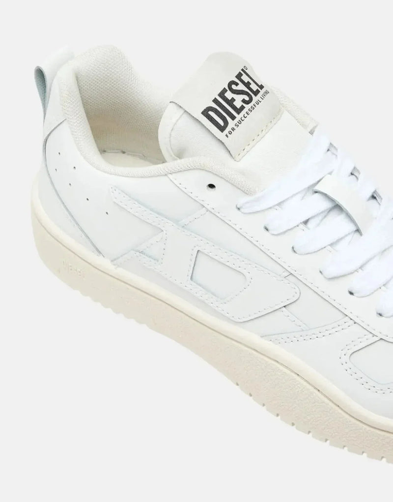 Diesel Ukiyo V2 Low-Top Sneakers: Men's White Leather & Nylon Trainers