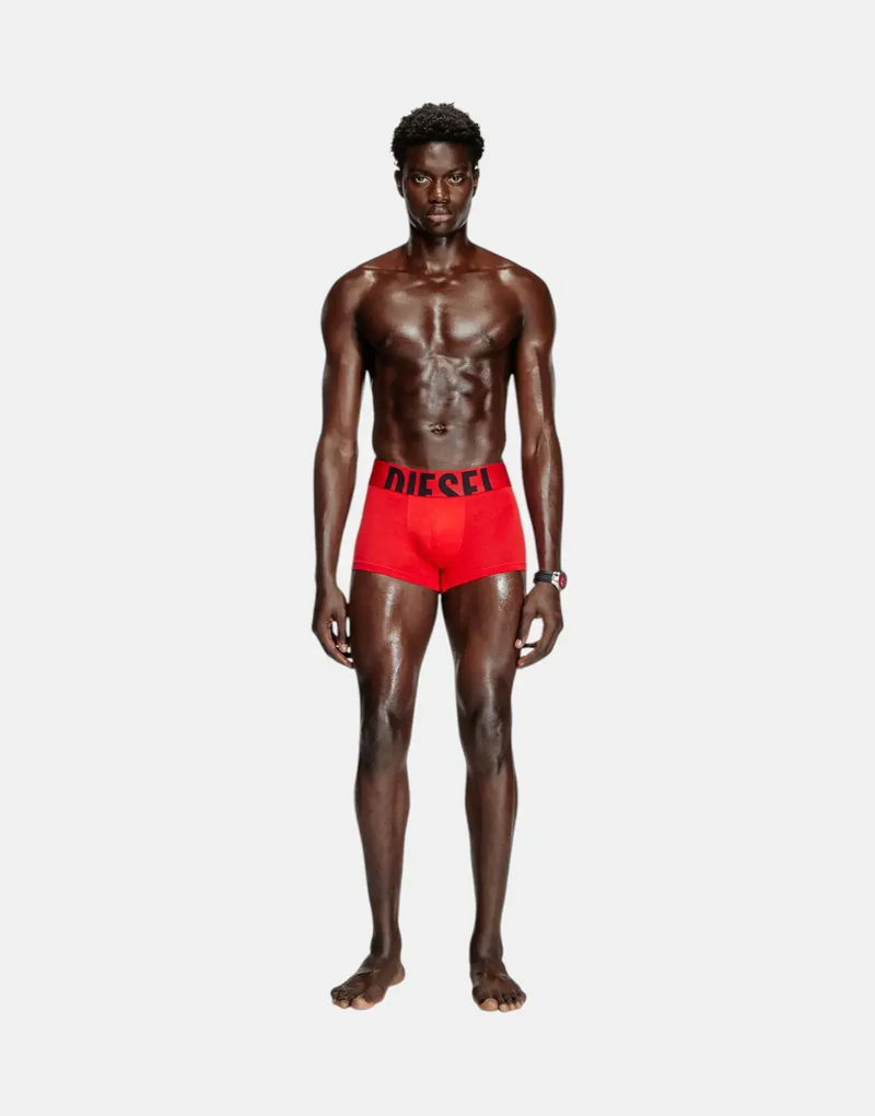 Diesel Umbx-Damien Men's 3-Pack Stretch Cotton Boxer Briefs Signature Waistband