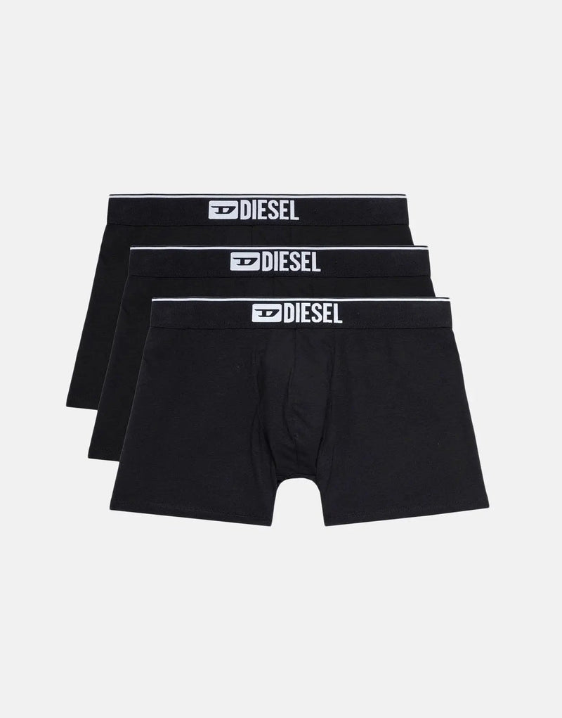 Diesel UMBX-Sebastian 3-Pack Men's Boxer Briefs - Soft Stretch Cotton Comfort
