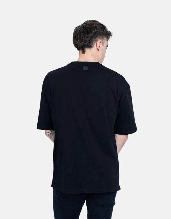 Fade Essential Black Boxy T-Shirt: Premium Cotton, Relaxed Fit, Minimalist Style