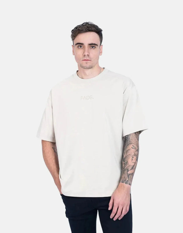 Premium Cotton Boxy Fit Stone T-Shirt for Men - Minimalist Style