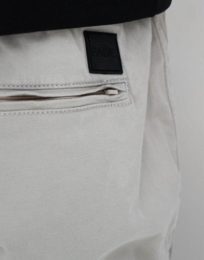 Fade Essential Stone Cargo Pants: Durable Cotton-Elastane, Mid-Rise, Cuffed Jogger Style
