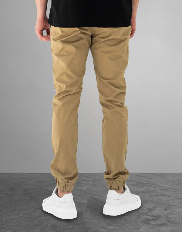 Men's Premium Fade Stone Cuffed Joggers: Soft Cotton Blend, Ultimate Comfort