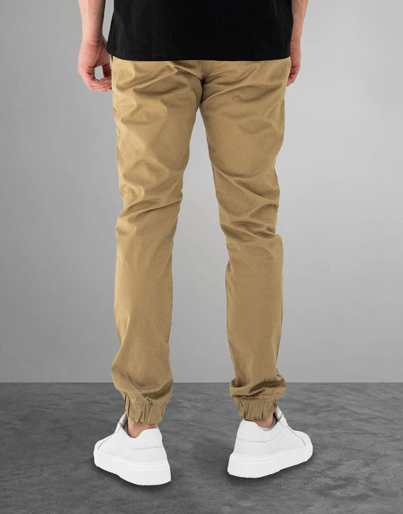 Men's Premium Fade Stone Cuffed Joggers: Soft Cotton Blend, Ultimate Comfort