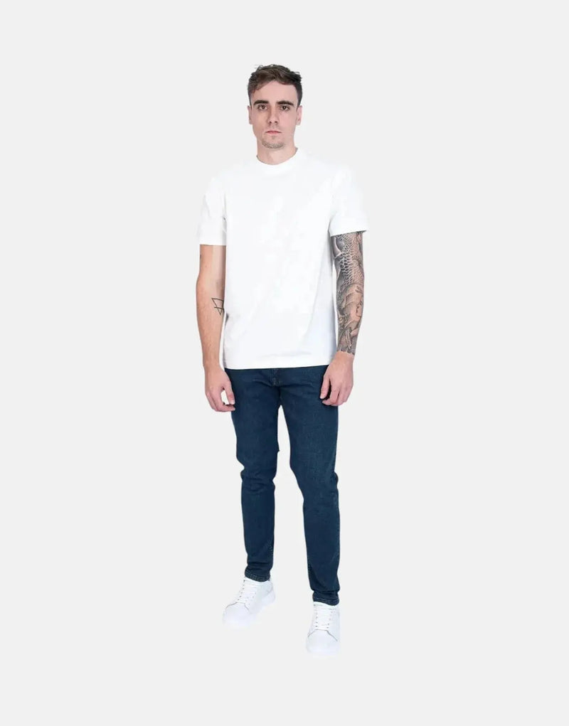 Men's Fade Essential Dark Wash Slim Tapered Powerstretch Denim Jeans