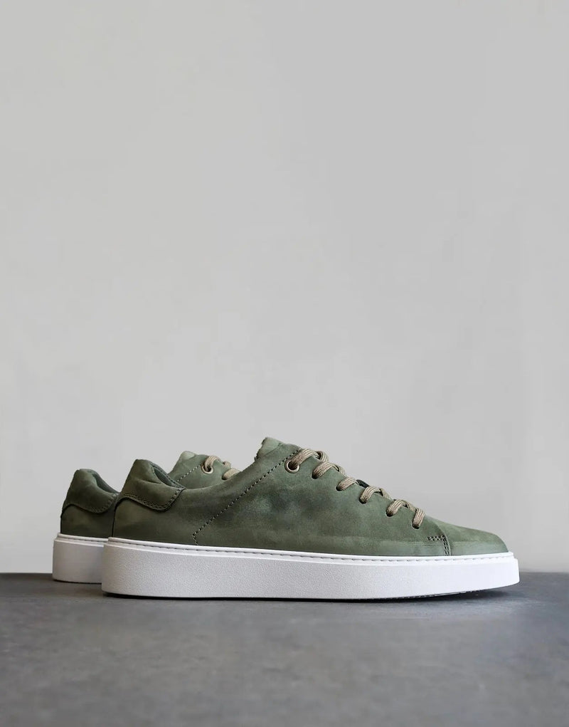 Vibrant Fade Essential Green Nubuck Sneakers: Comfort, Style, and Premium Craftsmanship