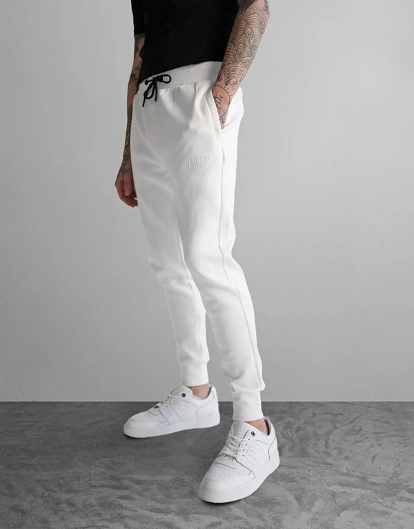 Men's Premium Off-White Tapered Essential Sweatpants: Ultimate Comfort & Style